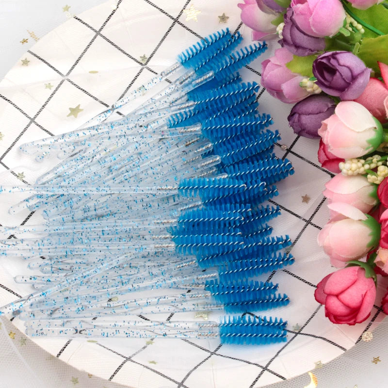 Disposable Eyelash Brushes – Mascara Wands Applicator Spoolers Makeup Tools for Lash & Brow Grooming