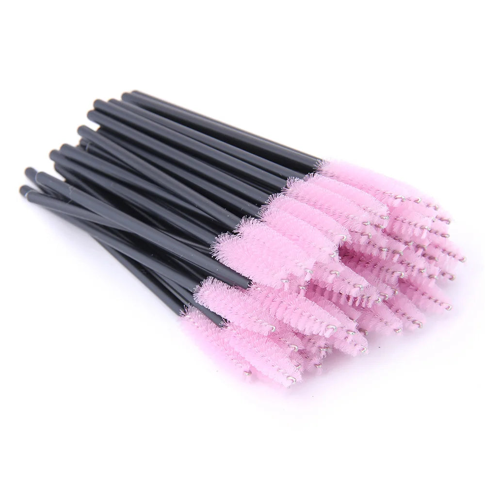 Disposable Eyelash Brushes – Mascara Wands Applicator Spoolers Makeup Tools for Lash & Brow Grooming