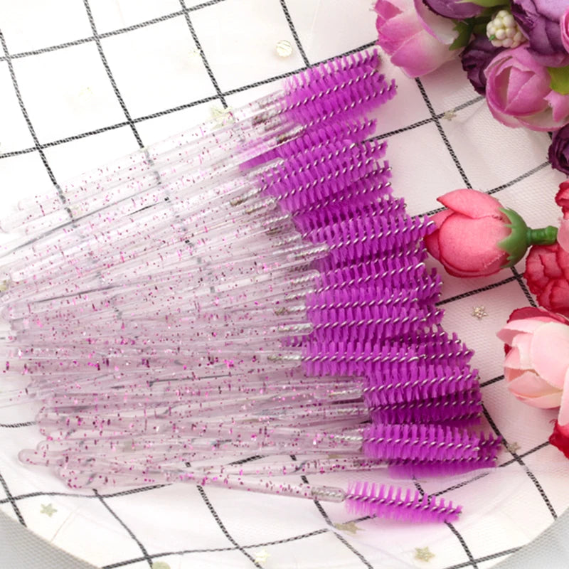Disposable Eyelash Brushes – Mascara Wands Applicator Spoolers Makeup Tools for Lash & Brow Grooming