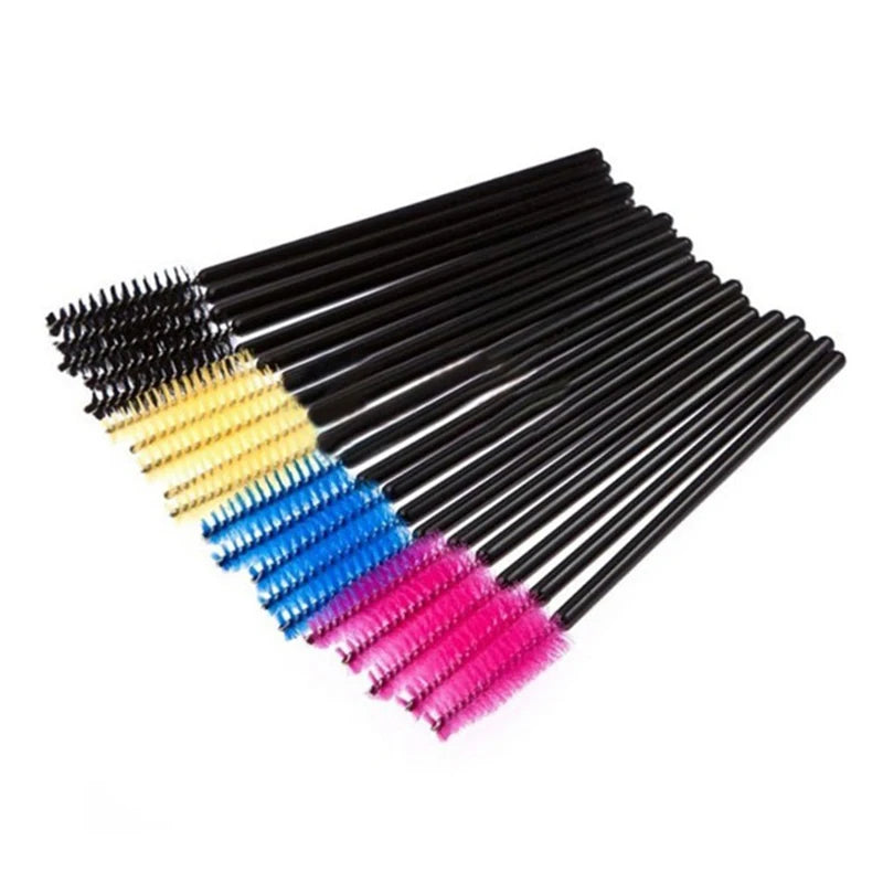 Disposable Eyelash Brushes – Mascara Wands Applicator Spoolers Makeup Tools for Lash & Brow Grooming
