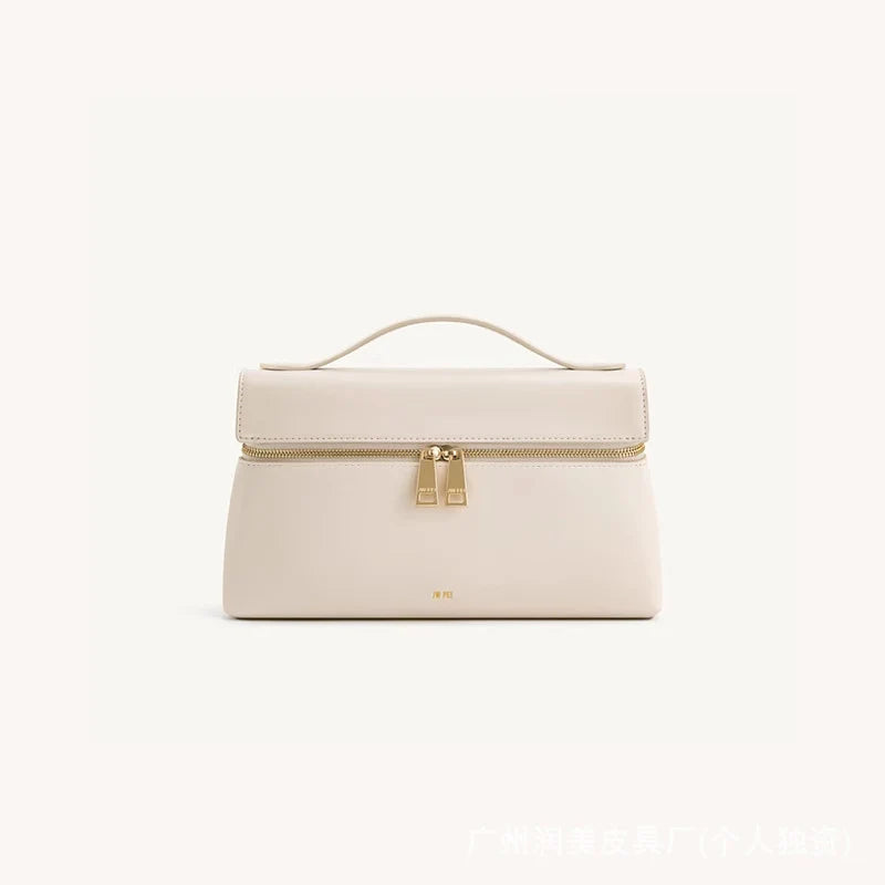 JW PEI Luxury Box Bag – Women's Handheld & Shoulder Crossbody Bag, Canvas with Gold Hardware