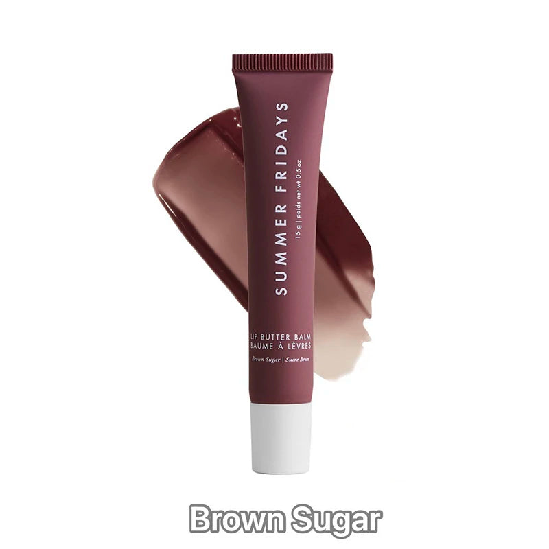 Summer Friday’s Vanilla Beige Lip Balm – Moisturizing Transparent Lipstick & Gloss Set | Hydrating Soft Tube Lip Makeup