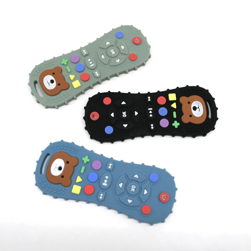 Silicone Baby Teether – TV Remote Control Shape Soothing Toy for Infants & Toddlers