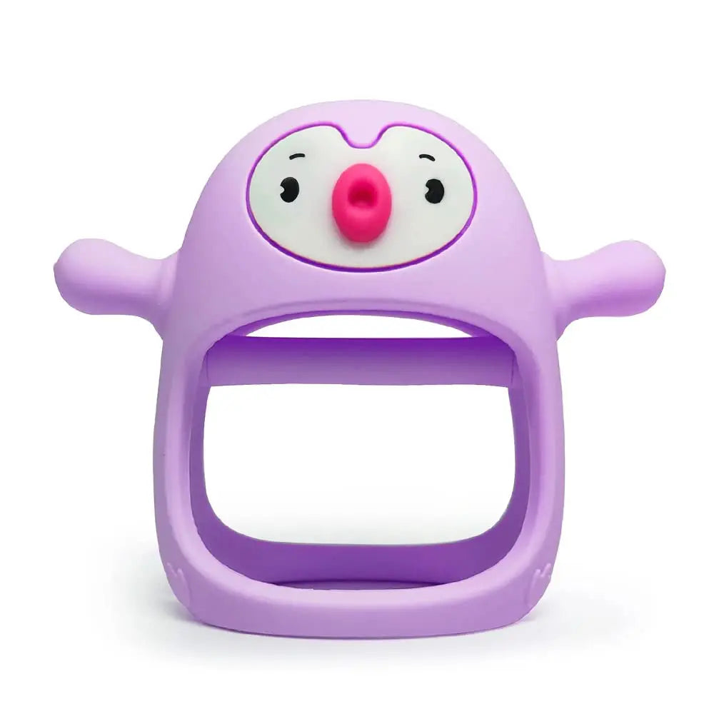 Penguin Silicone Teether for Babies - A Teether Pacifier for Newborns and Breastfeeding Babies