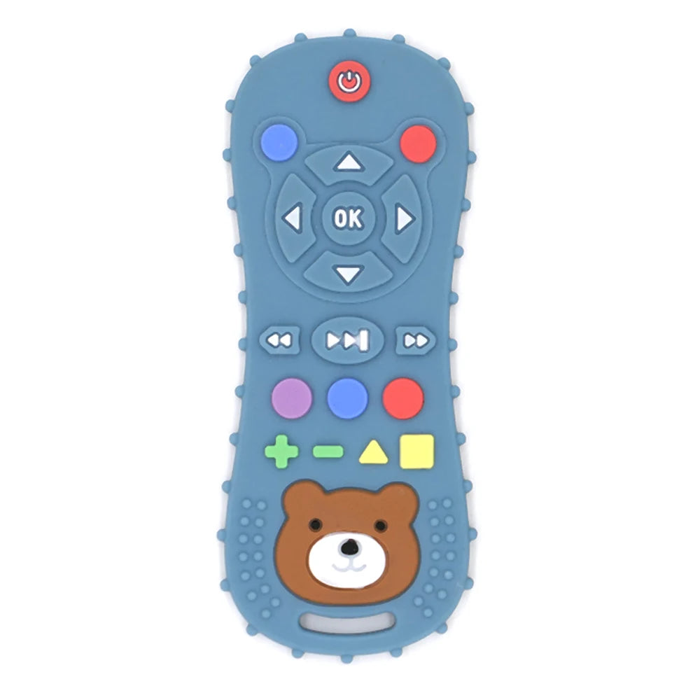 Silicone Baby Teether – TV Remote Control Shape Soothing Toy for Infants & Toddlers