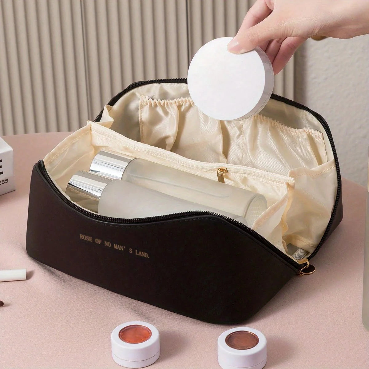 Luxury Makeup Organizer Bag – Travel Cosmetic Case