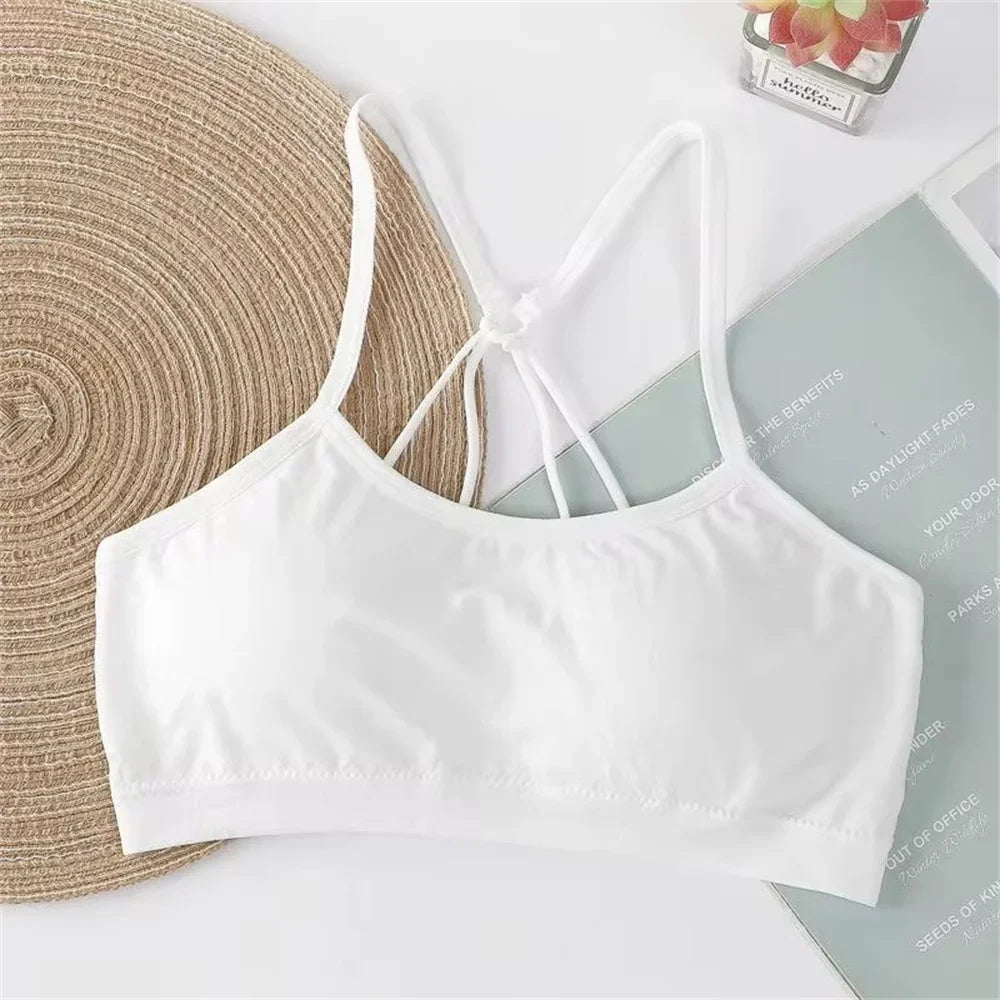 Women’s Letter Strap Back Sports Bra – Wireless, Padded, Wrap Chest Fitness & Yoga | Buy More, Pay Less
