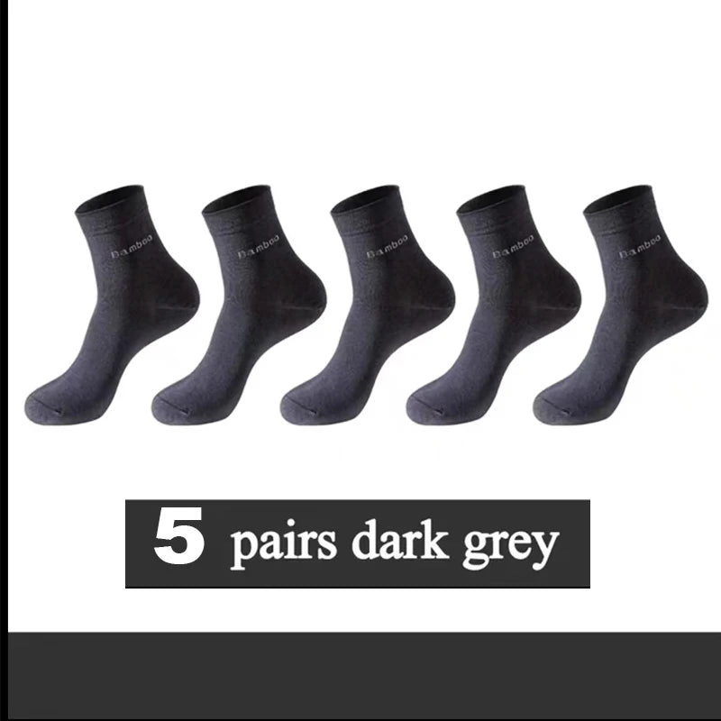 Men’s Bamboo Socks – Breathable Casual Business Crew Socks