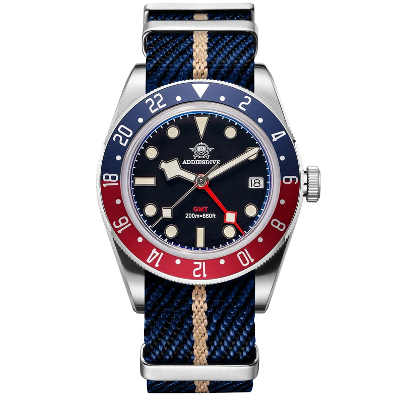 ADDIESDIVE Quartz Diver Watch – Men’s 20Bar Waterproof Sport Wristwatch with Bubble Mirror & Super Luminous Dial