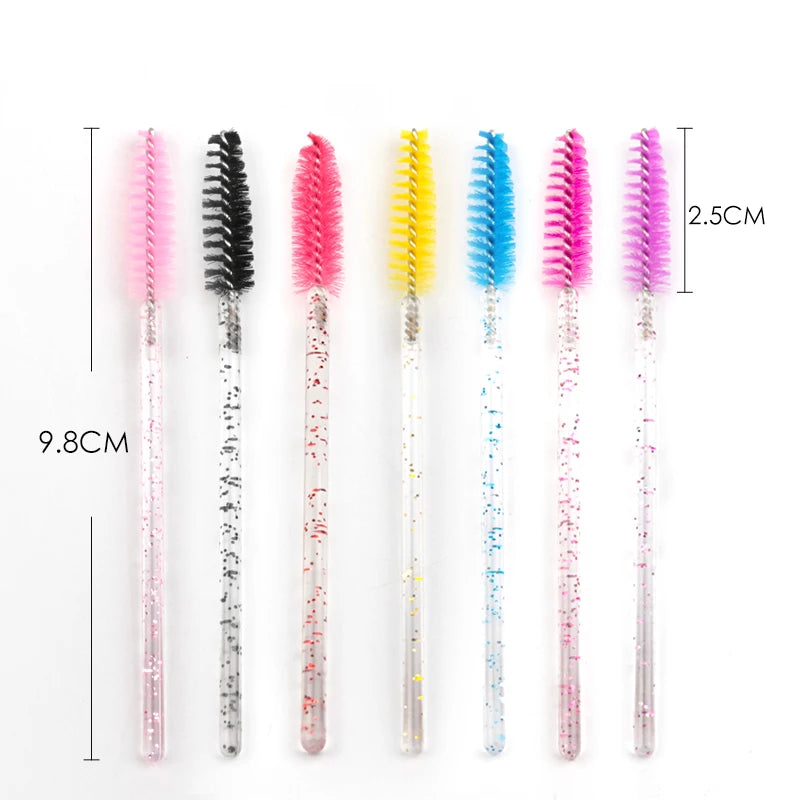 Disposable Eyelash Brushes – Mascara Wands Applicator Spoolers Makeup Tools for Lash & Brow Grooming