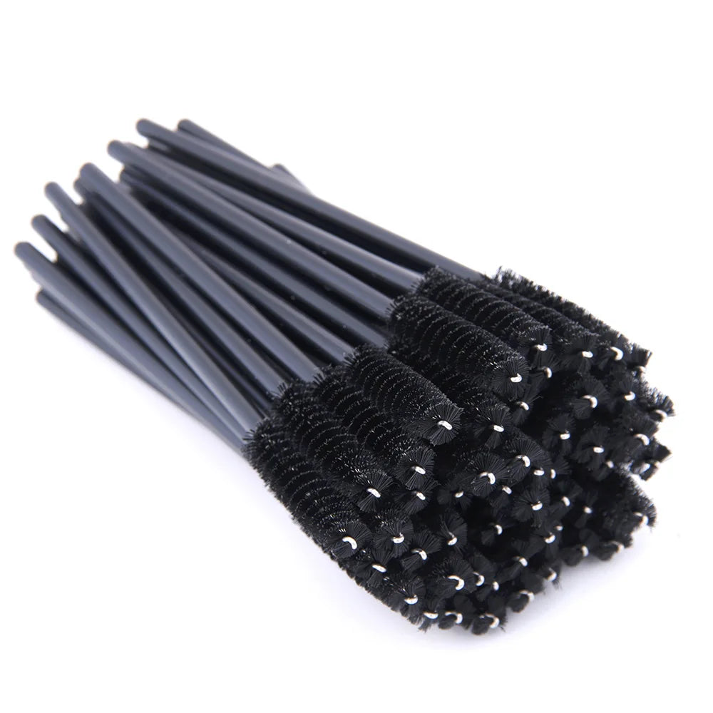 Disposable Eyelash Brushes – Mascara Wands Applicator Spoolers Makeup Tools for Lash & Brow Grooming