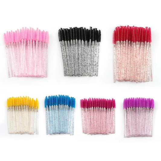 Disposable Eyelash Brushes – Mascara Wands Applicator Spoolers Makeup Tools for Lash & Brow Grooming