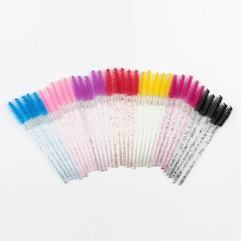 Disposable Eyelash Brushes – Mascara Wands Applicator Spoolers Makeup Tools for Lash & Brow Grooming