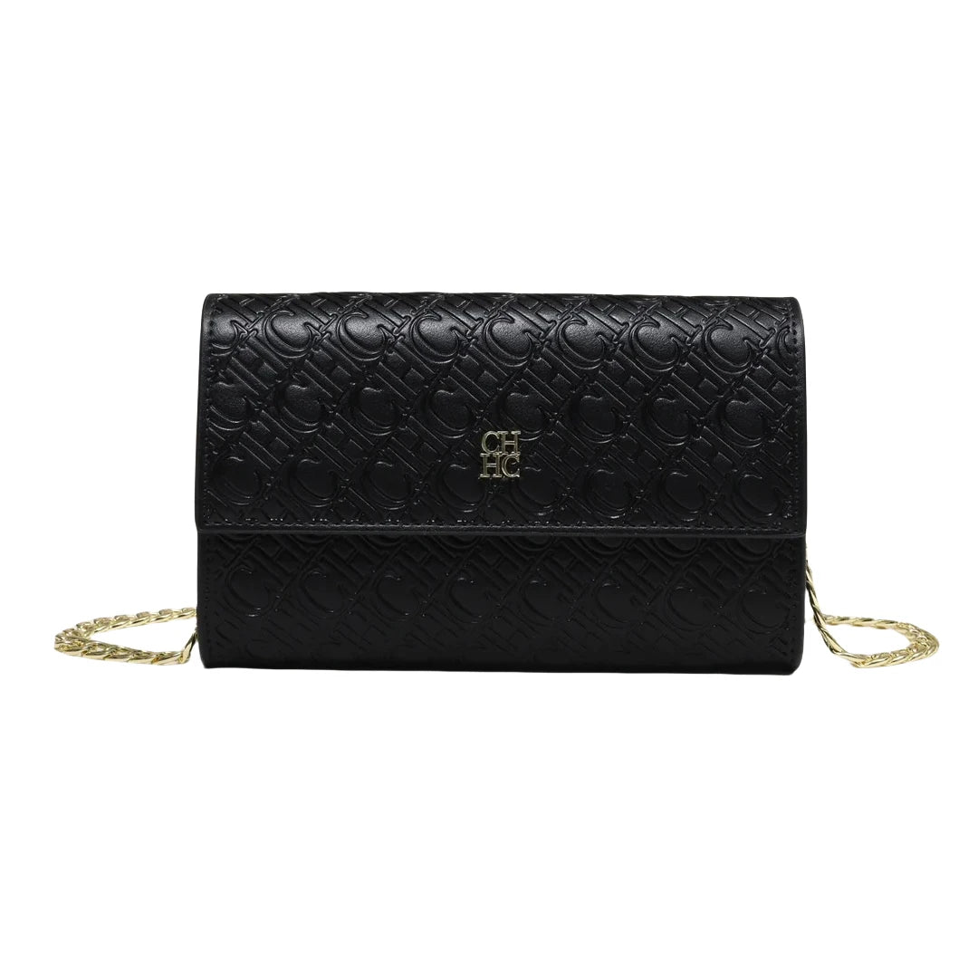 Ceiba Bags Women’s Crossbody Bag – Luxury Chain Shoulder Bag with Letter Design & Color Block Style