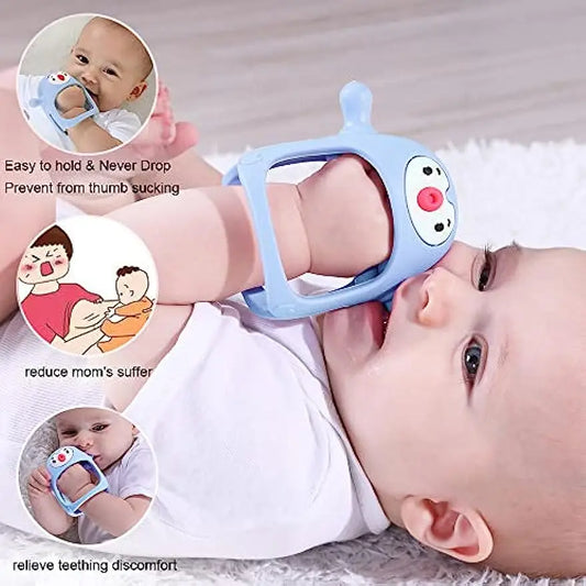 Penguin Silicone Teether for Babies - A Teether Pacifier for Newborns and Breastfeeding Babies