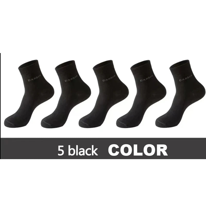 Men’s Bamboo Socks – Breathable Casual Business Crew Socks