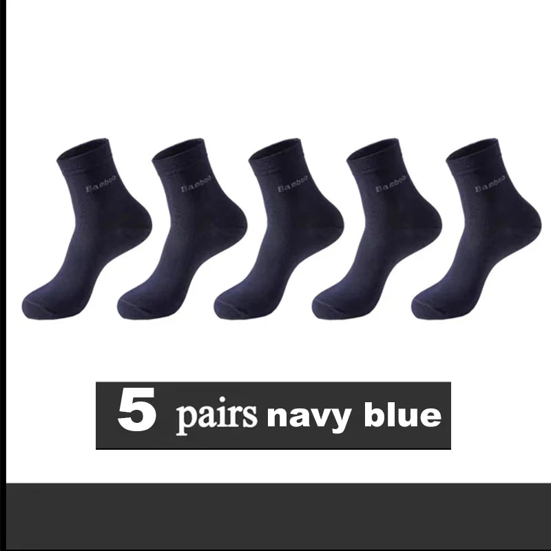 Men’s Bamboo Socks – Breathable Casual Business Crew Socks