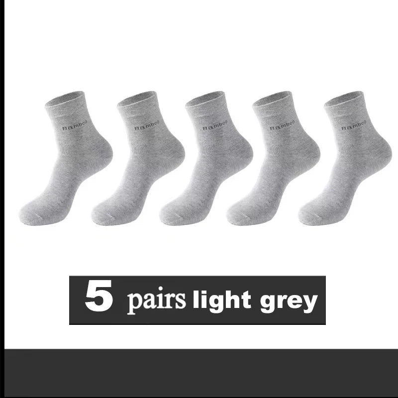 Men’s Bamboo Socks – Breathable Casual Business Crew Socks