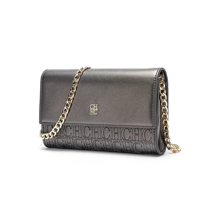 Ceiba Bags Women’s Crossbody Bag – Luxury Chain Shoulder Bag with Letter Design & Color Block Style