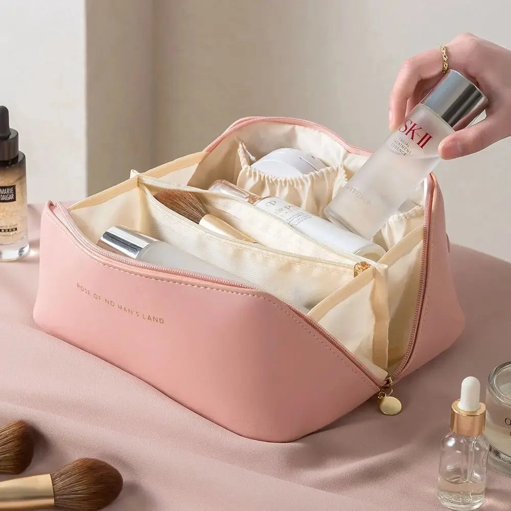 Luxury Makeup Organizer Bag – Travel Cosmetic Case