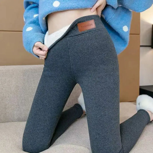 Women’s Winter Thermal Leggings – High Waist Fleece-Lined Slim Fit Pantyhose