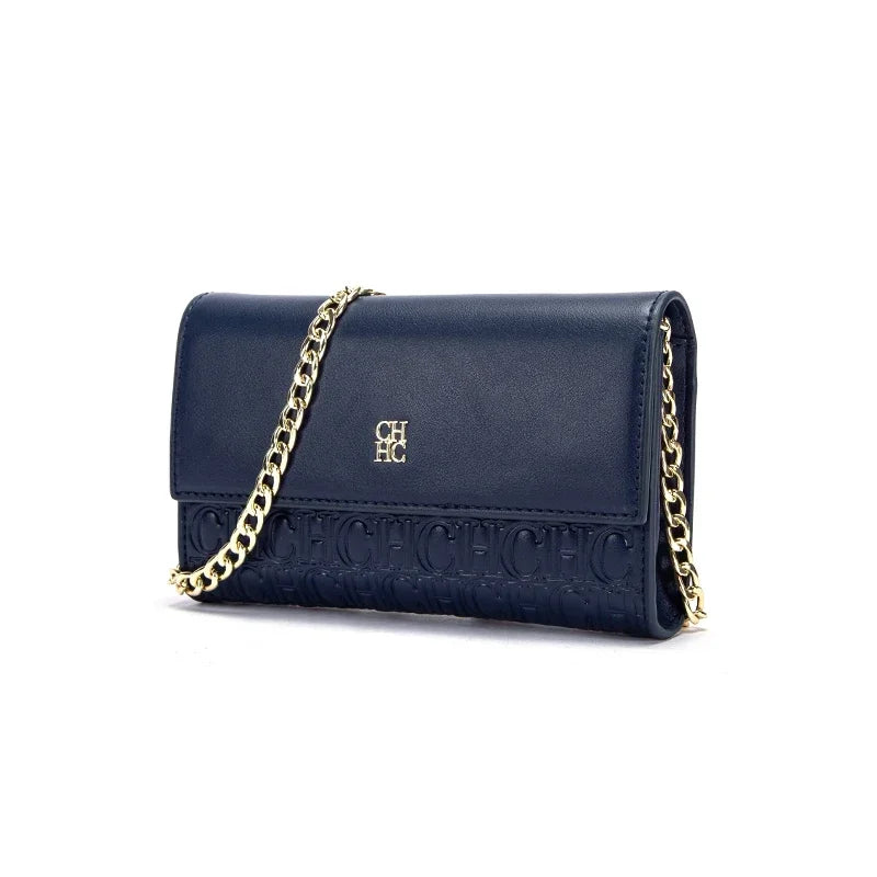 Ceiba Bags Women’s Crossbody Bag – Luxury Chain Shoulder Bag with Letter Design & Color Block Style