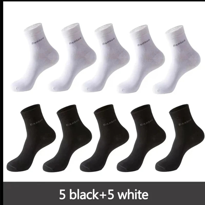 Men’s Bamboo Socks – Breathable Casual Business Crew Socks