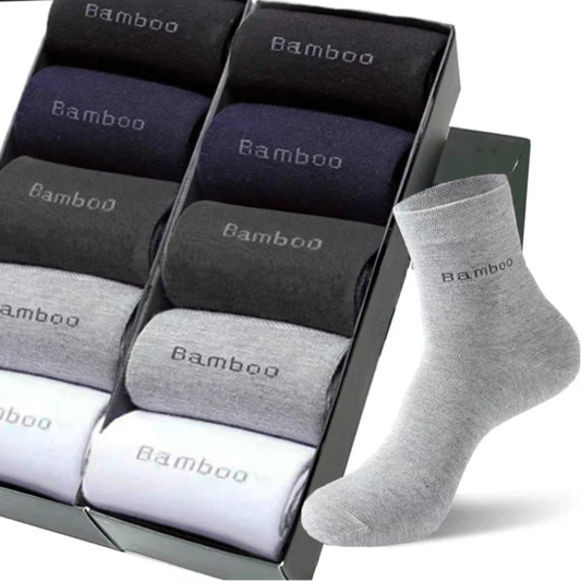 Men’s Bamboo Socks – Breathable Casual Business Crew Socks