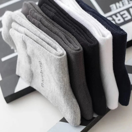 Men’s Bamboo Socks – Breathable Casual Business Crew Socks