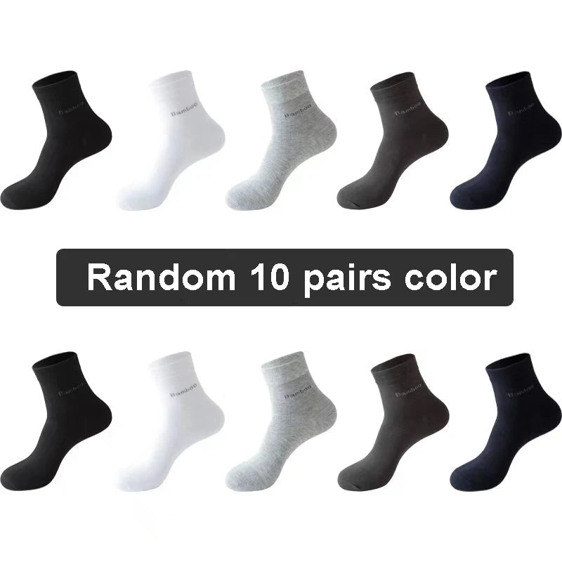 Men’s Bamboo Socks – Breathable Casual Business Crew Socks