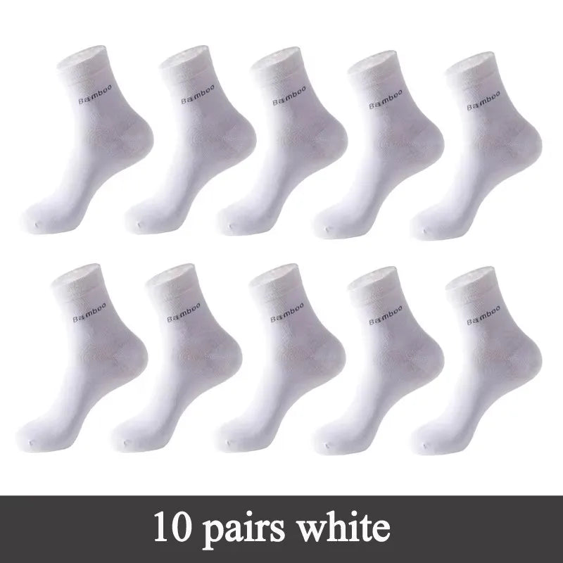 Men’s Bamboo Socks – Breathable Casual Business Crew Socks