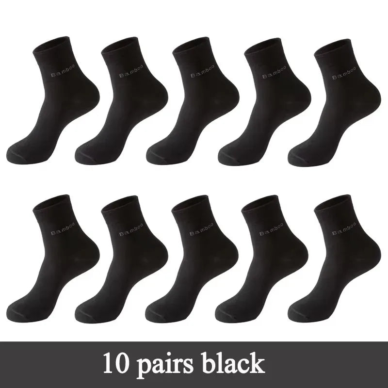 Men’s Bamboo Socks – Breathable Casual Business Crew Socks