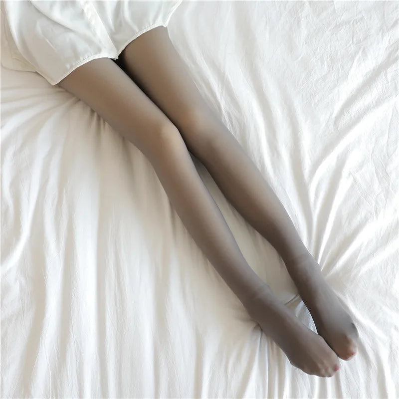 Women’s Winter Thermal Leggings – High Waist Fleece-Lined Slim Fit Pantyhose