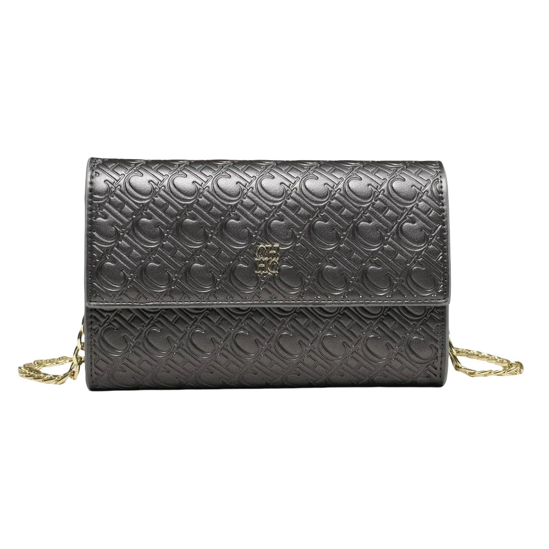 Ceiba Bags Women’s Crossbody Bag – Luxury Chain Shoulder Bag with Letter Design & Color Block Style