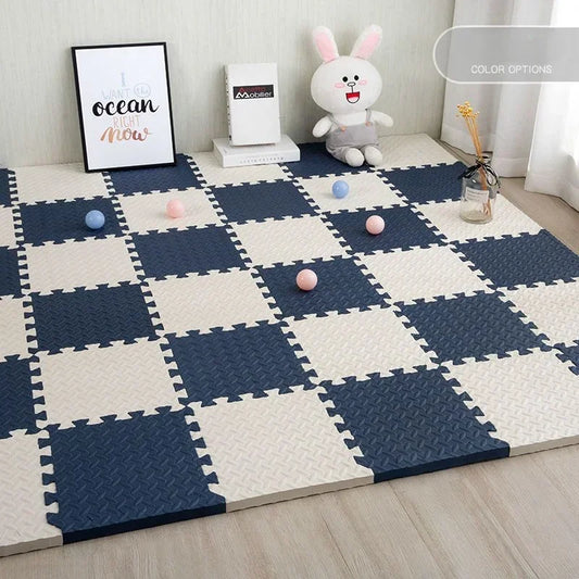 Baby Game Puzzle Mat EVA Foam Soft Non-slip Sports Fitness Mat Interlocking Sports Floor Tiles Children's Room Activity Carpet