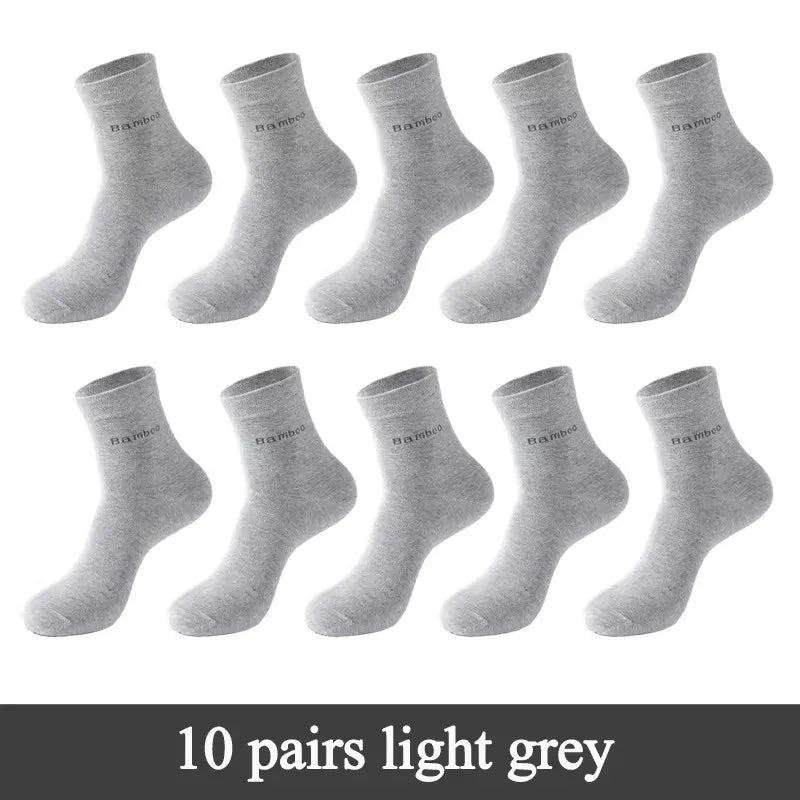 Men’s Bamboo Socks – Breathable Casual Business Crew Socks