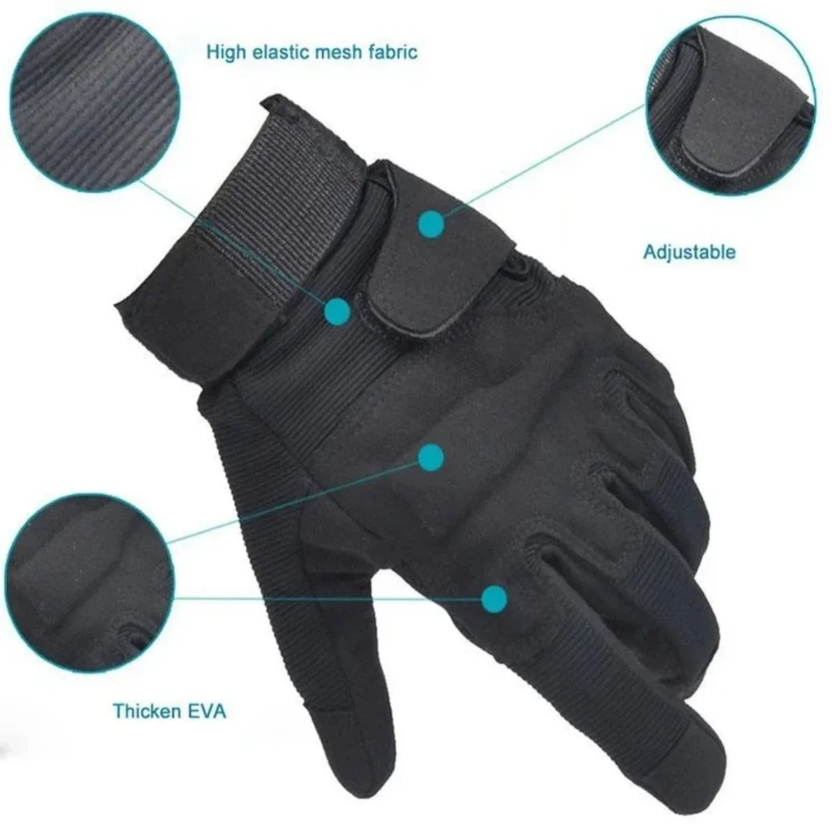 Tactical Gloves for Men – Shockproof Cycling, Shooting, Hunting, Riding & Outdoor Sports Gloves