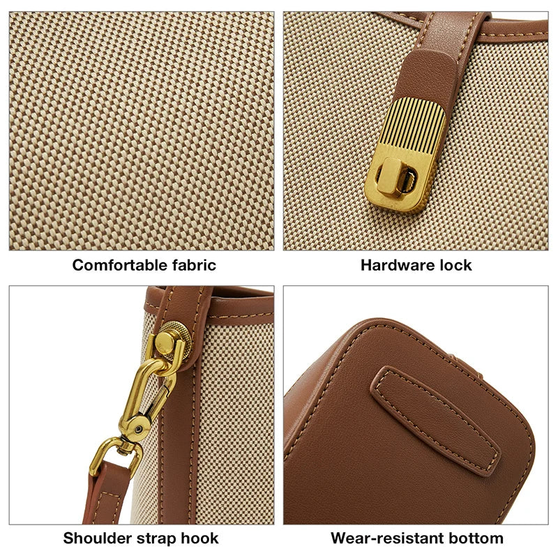 Women’s Small Crossbody Bag – Fashion Bucket Shoulder Bag & Summer Handbag Purse